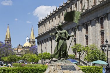 Tourist monuments of the city of Guadalajara clipart
