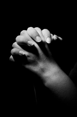 Praying hands clipart