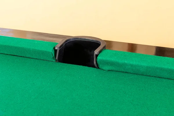 Manufacture New Pool Table Natural Wood Rustic Carpentry — Stock Photo, Image