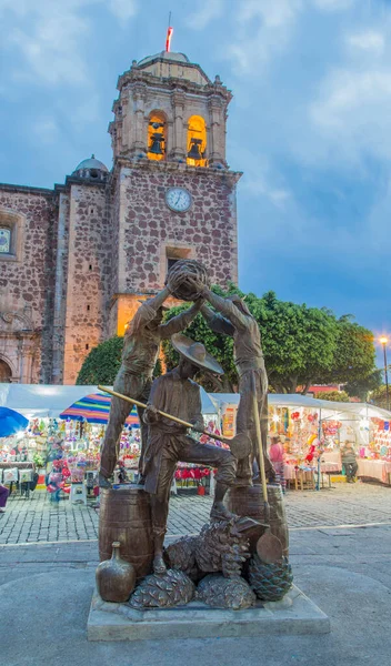 Beautiful Church Magical Town Tequila Jalisco Mexico — Zdjęcie stockowe