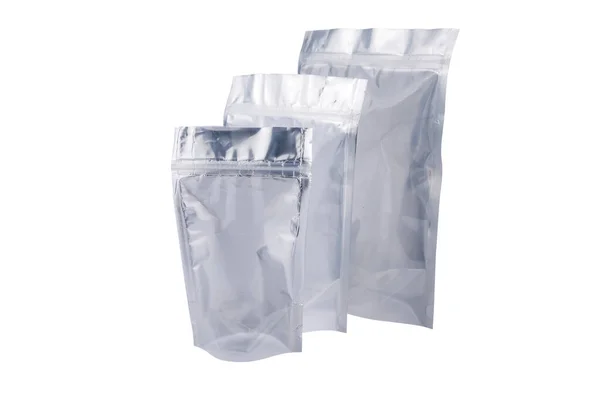 냄새나는 알루미늄 Foil Zip Lock Plastic Bags Long Loop Food — 스톡 사진