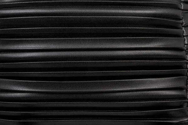 黒革の質感の背景パターンの詳細 — ストック写真