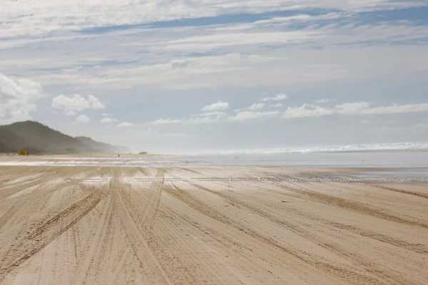 4WD pistas en la playa —  Fotos de Stock