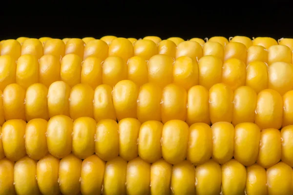 Corn, macro, yellow, ripe, appetizing, food, healthy eating — Stock Photo, Image