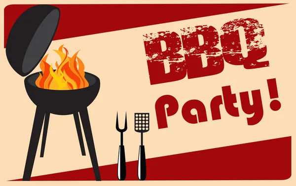 BBQ grill party — Stock Vector