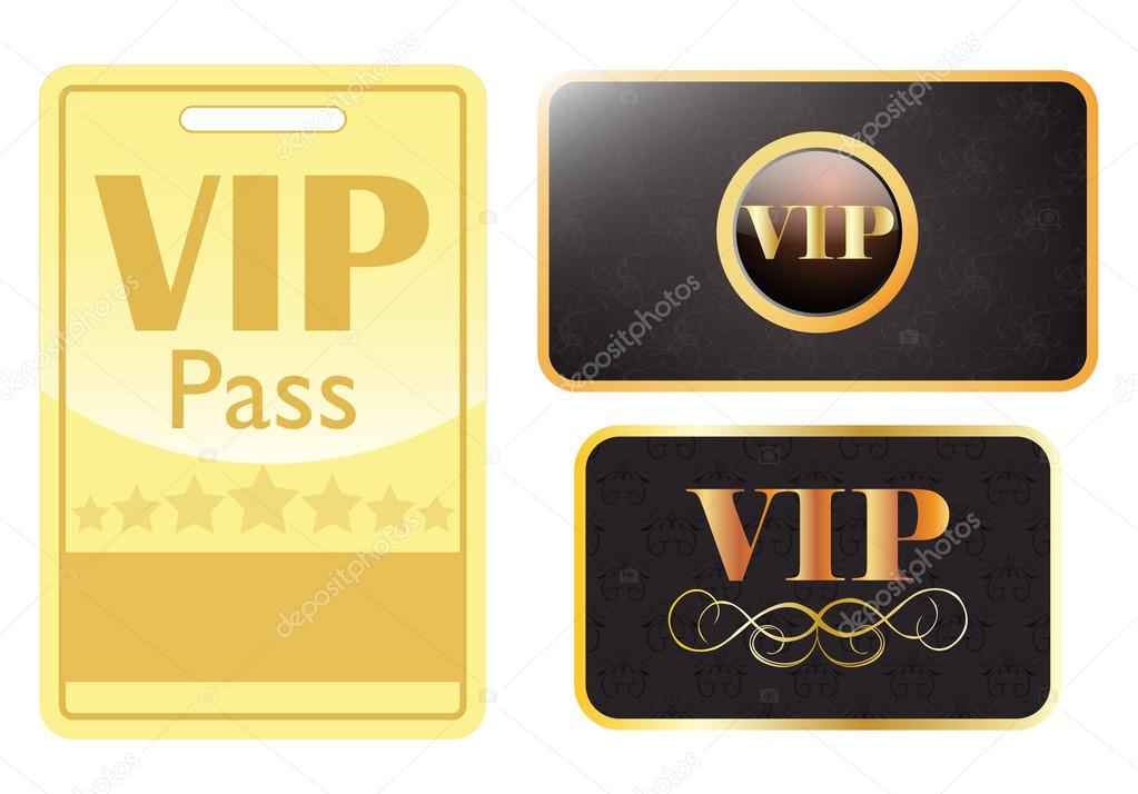 VIP card and pass