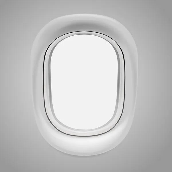 Ventana del avión — Vector de stock