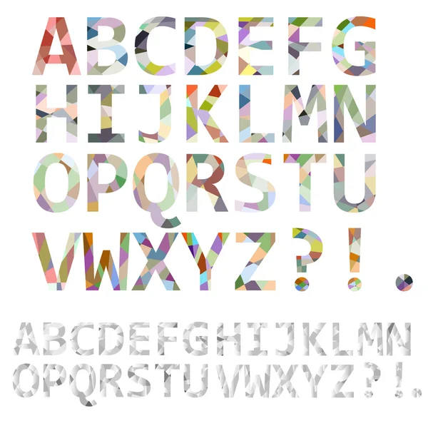 Abstraktes Alphabet — Stockvektor