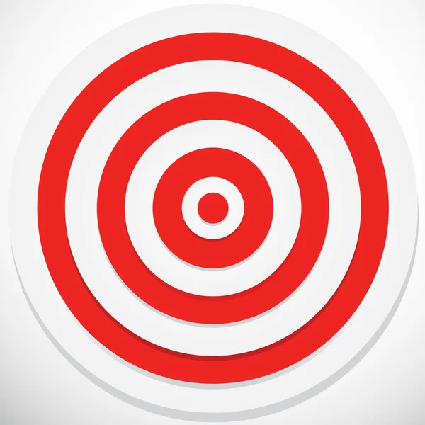 Röda och vita dart mål — Stock vektor