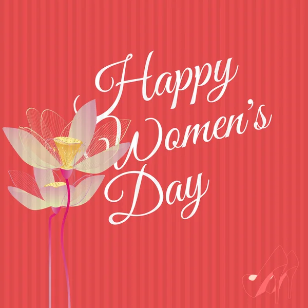 Happy woman 's day retro background — стоковый вектор
