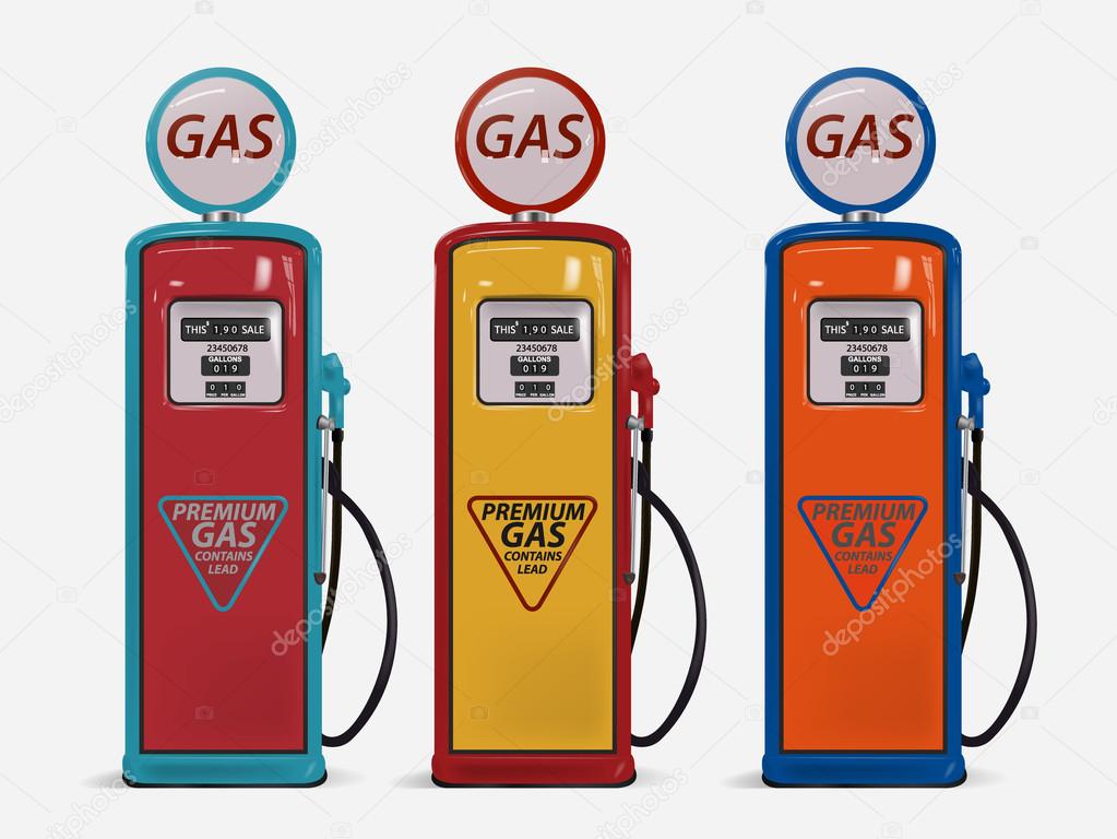 Retro gas pump