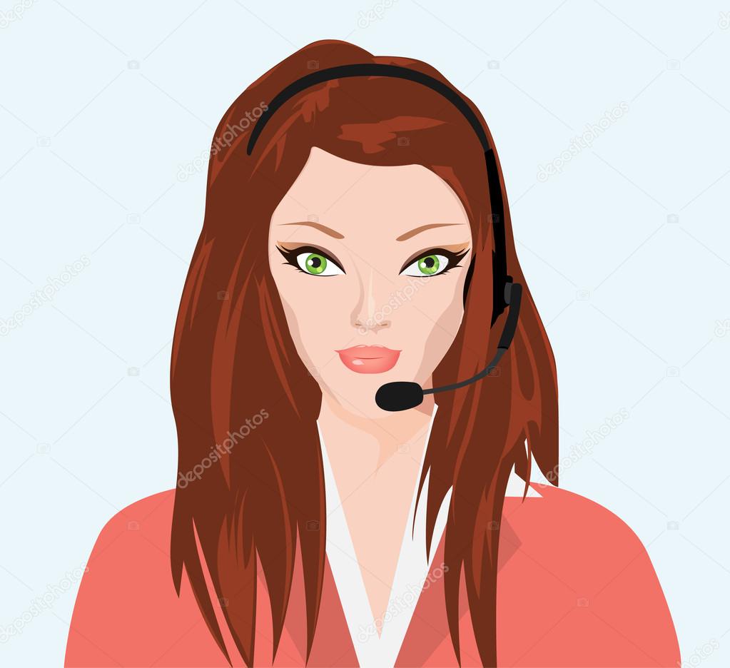 Woman telephone operator