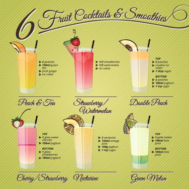 taze meyve kokteylleri & smoothies