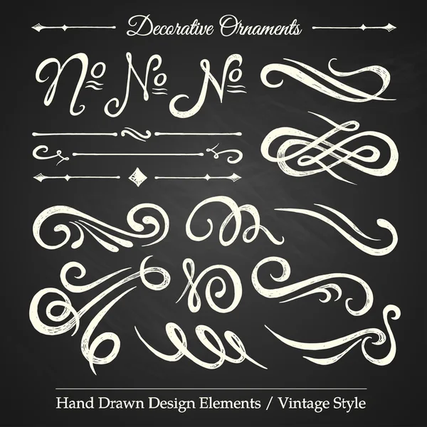 Decoratieve ornamenten - bord 1 — Stockvector