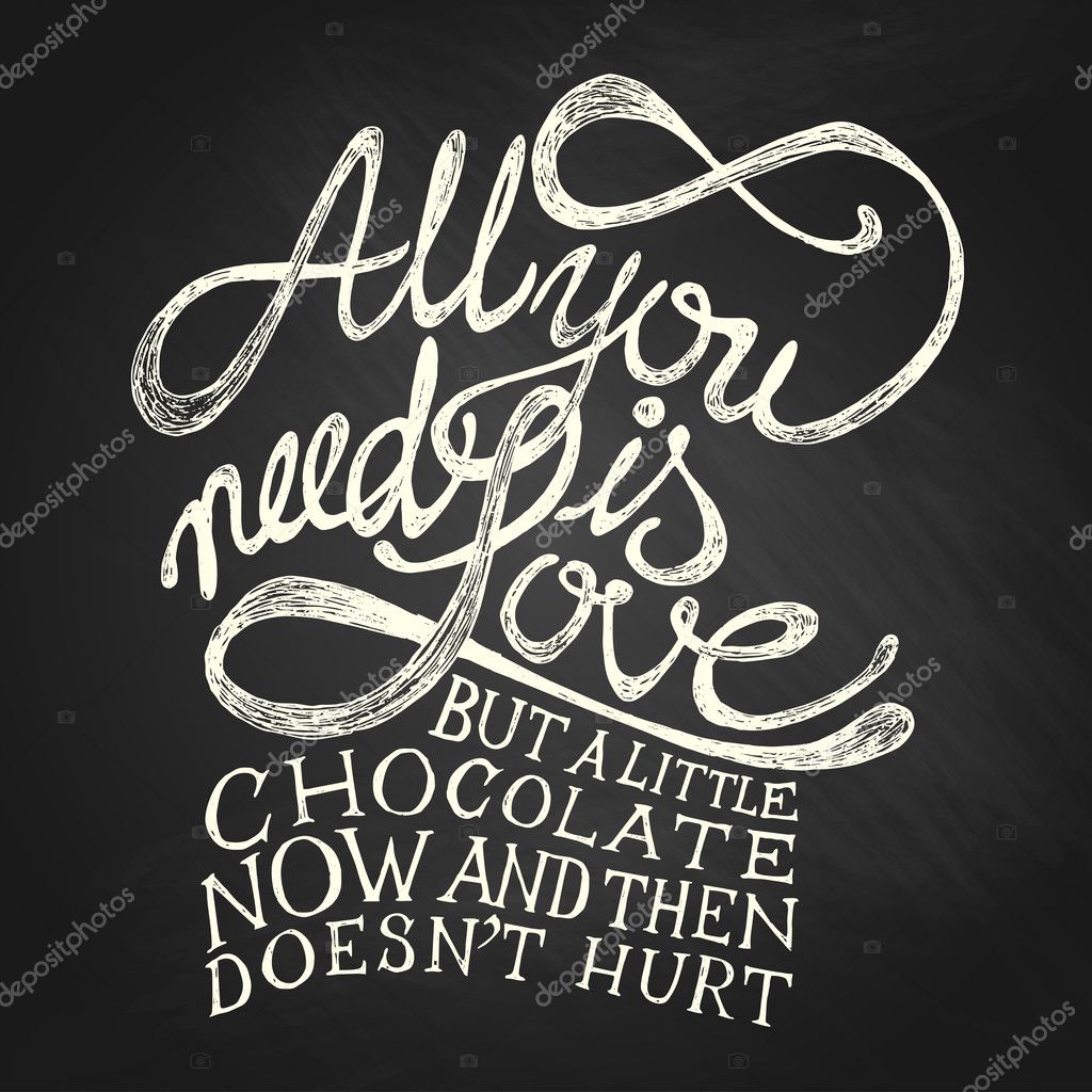 All You need is Love quote — Stock Vector