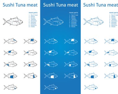 suşi orkinos et parçaları