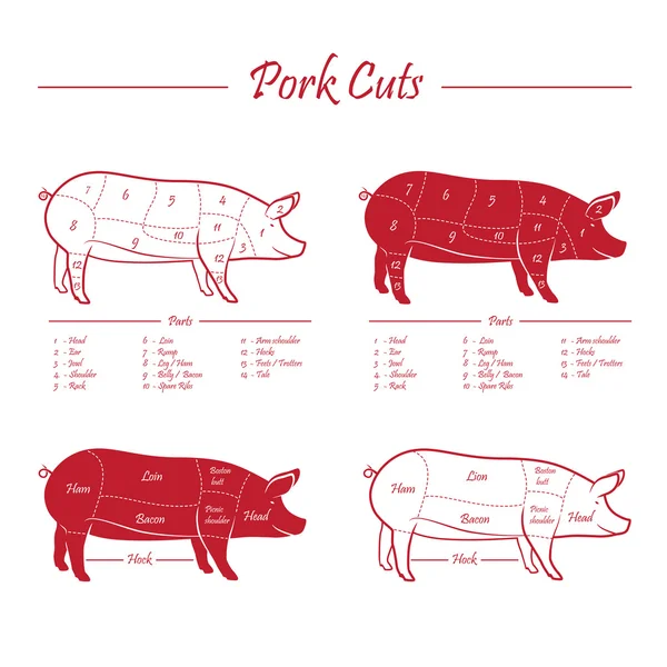 Schweinefleisch — Stockvektor