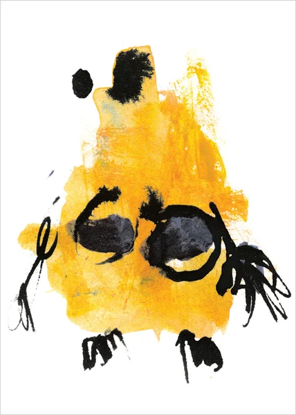 Yellow monster BURBE — Stock Photo, Image