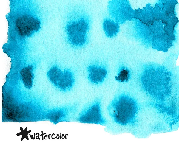 Watercolor splash - blue — Stock Photo, Image