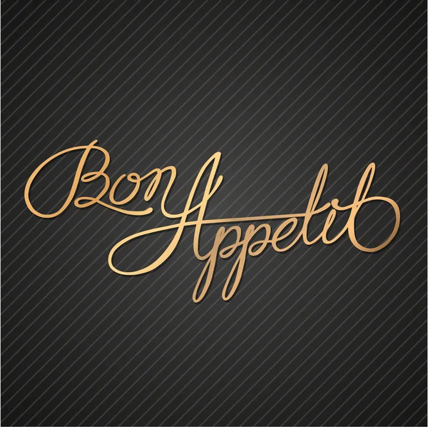 Bon appetit - zdanie — Wektor stockowy