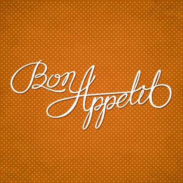 Bon appetit - phrase — Stock Vector