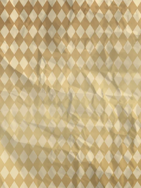 Inpakpapier met gouden rhombuses — Stockvector