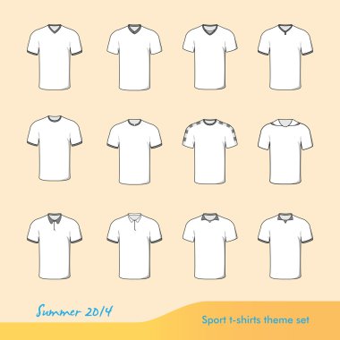 Spor t-shirt örnek için yaz 2014 ayarla