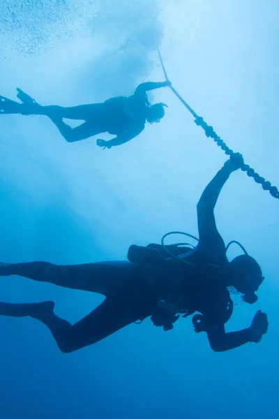 People diving — Stock Photo, Image