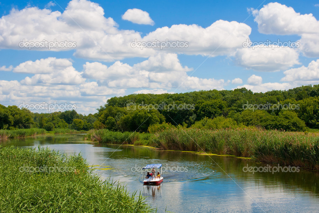 Река Айдар на Украине — стоковое фото