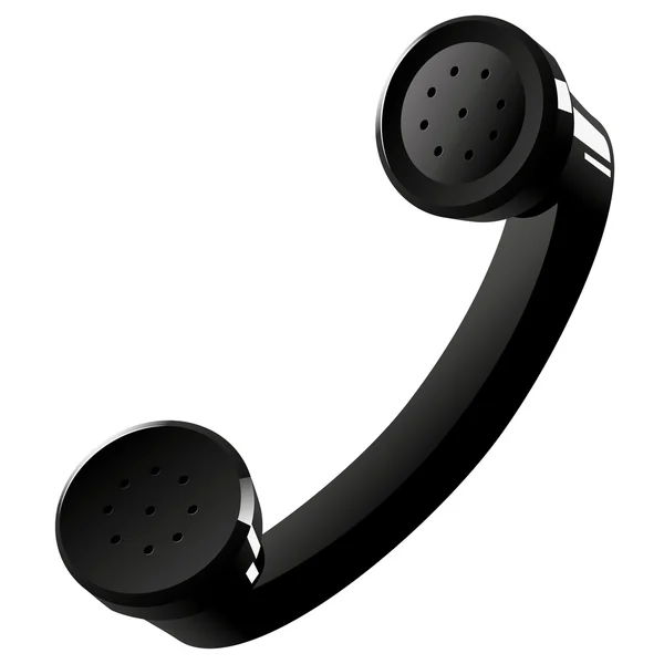 Fone de ouvido telefone antigo — Vetor de Stock