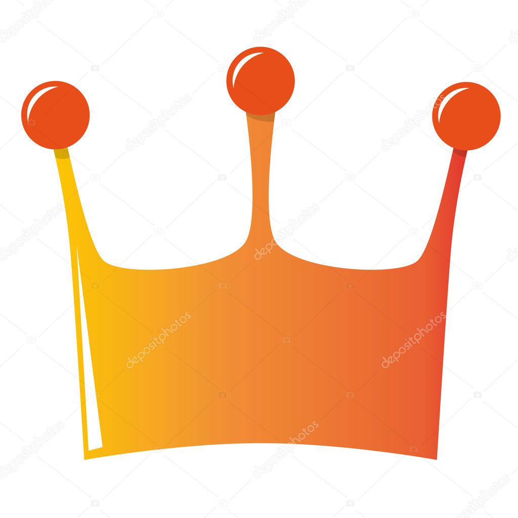 orange crown illustration