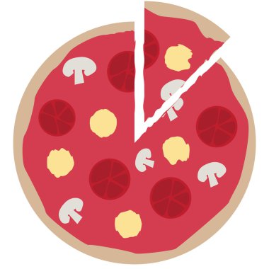 Pizza illüstrasyon