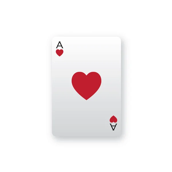 Ace of Hearts — Stock Vector