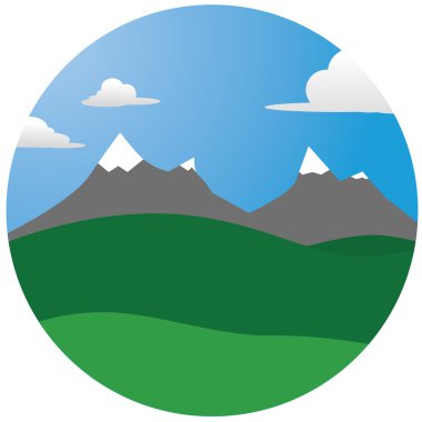 dağ illüstrasyon