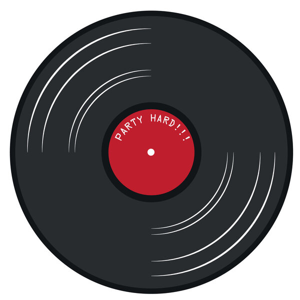 red gramophone lp record