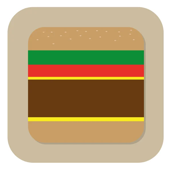 Hamburger rozet illüstrasyon