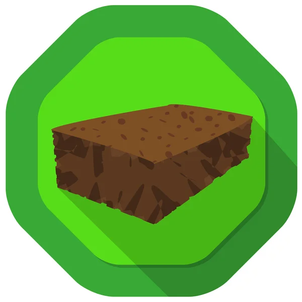 Brownie-Illustration — Stockvektor