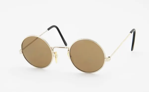 Retro round sunglasses on white background — Stock Photo, Image