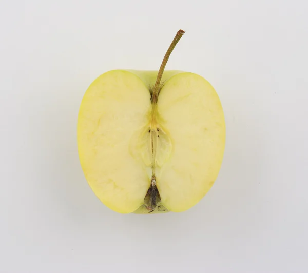 Skivad gul apple — Stockfoto