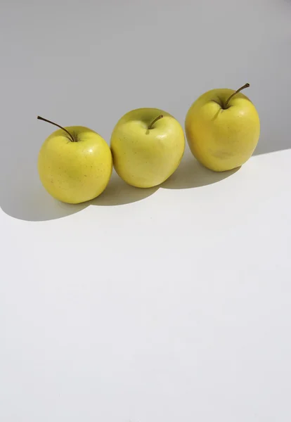 Yellow Apples Background — Stock Photo, Image