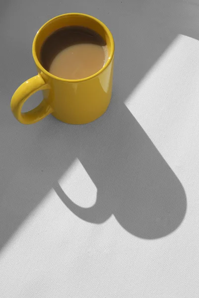 Caneca de café com cappuccino — Fotografia de Stock