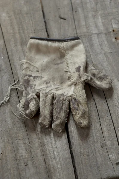 Gebruikte handschoen — Stockfoto