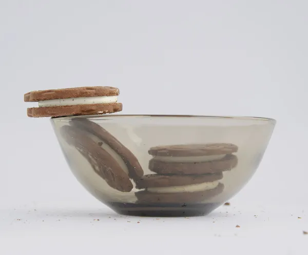 Vanilla cream cookies — Stock Photo, Image