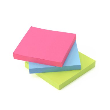 Yapışkan not yığını