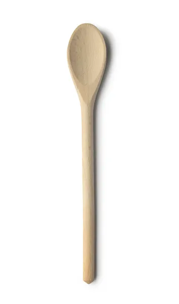 Wooden spoon with clipping path — Stock Photo, Image
