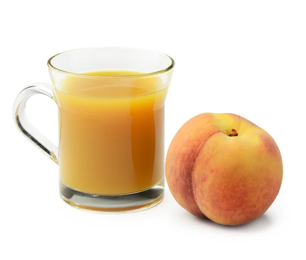 Fresh peach juice — Stock Photo, Image