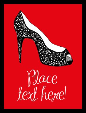 Shoe illustration clipart