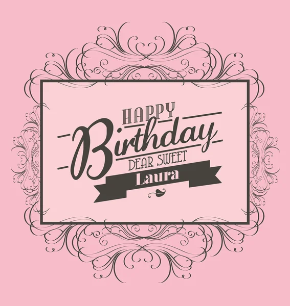 Birthday template — Stock Vector