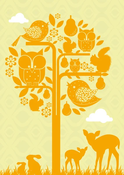 Tree illustration — Stock Vector