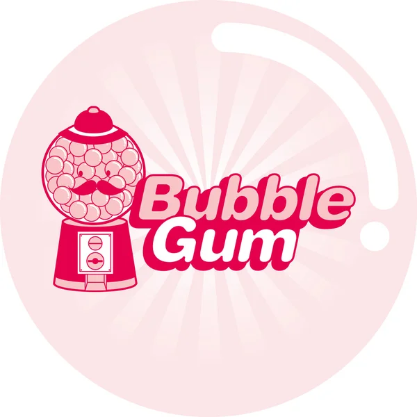 Vintage bubble gum — Stock Vector